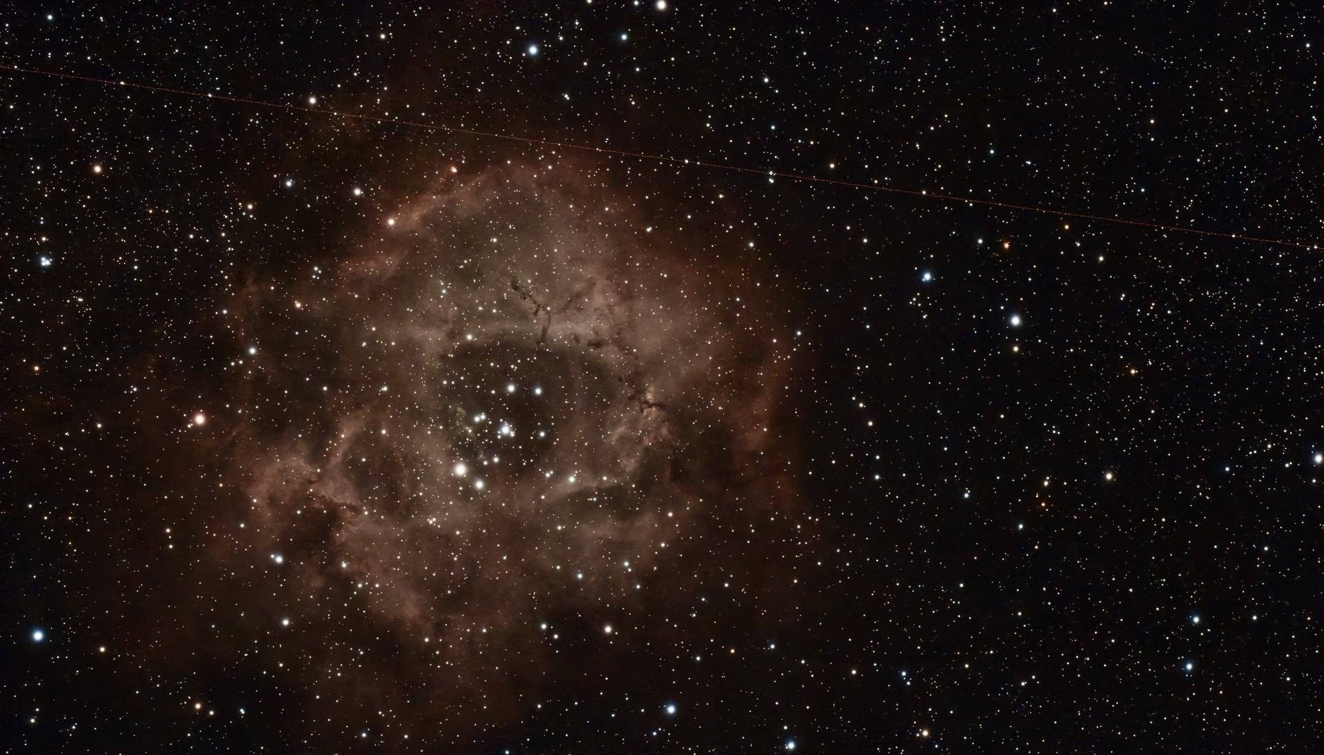 Rosette Nebula in Monoceros captured with DWARF Mini